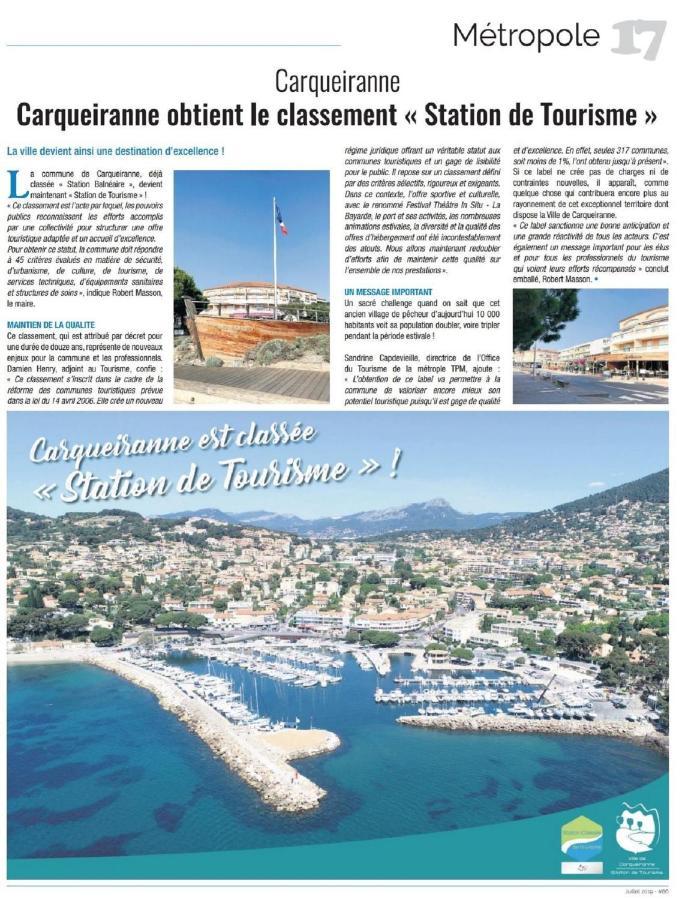 L'Escale Apartman Carqueiranne Kültér fotó